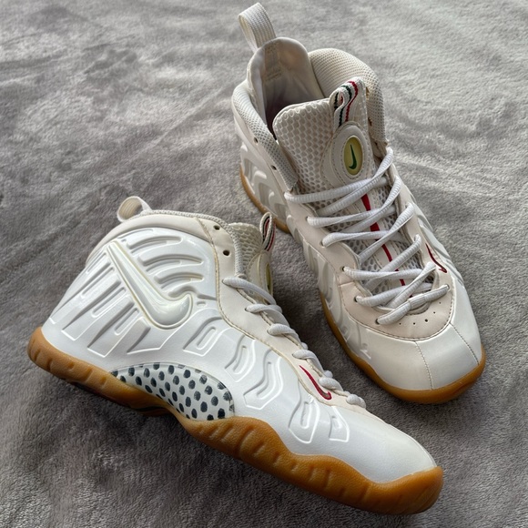 Nike Air Foamposite Pro Gucci White Sneakers - Picture 1 of 10